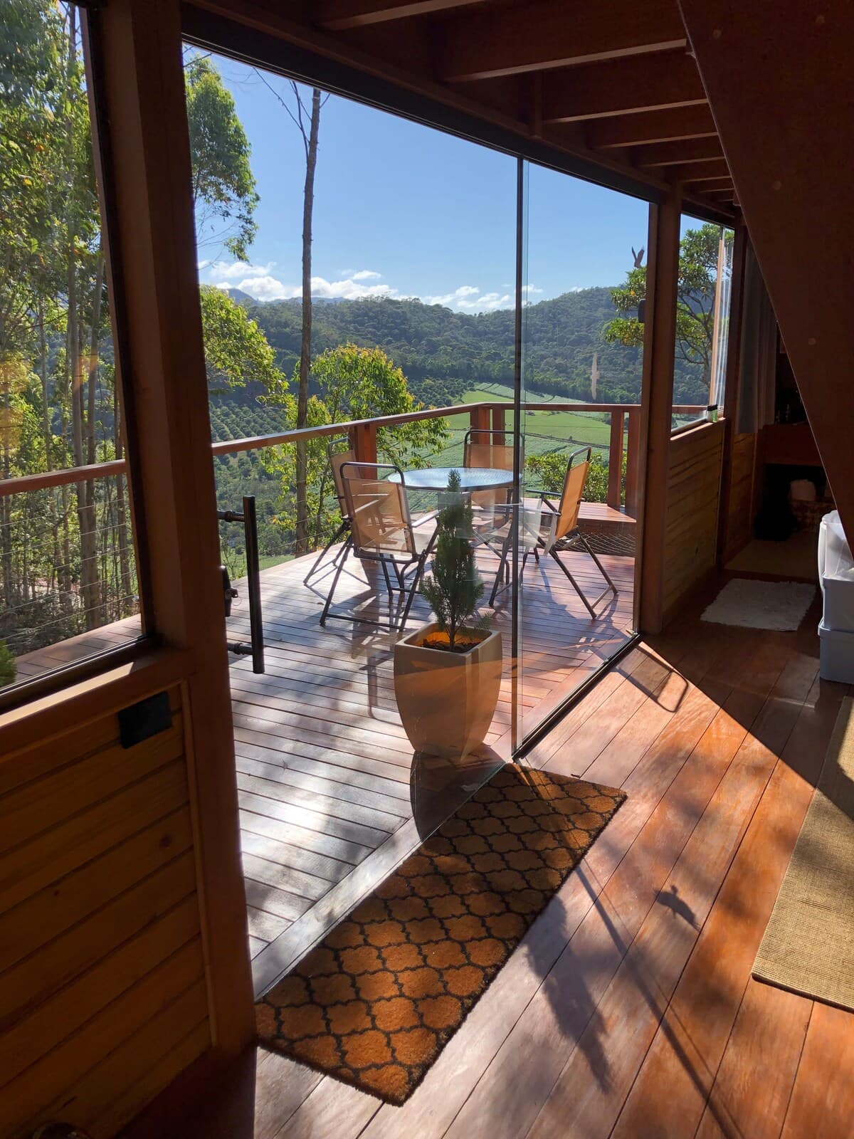 O deck com vista